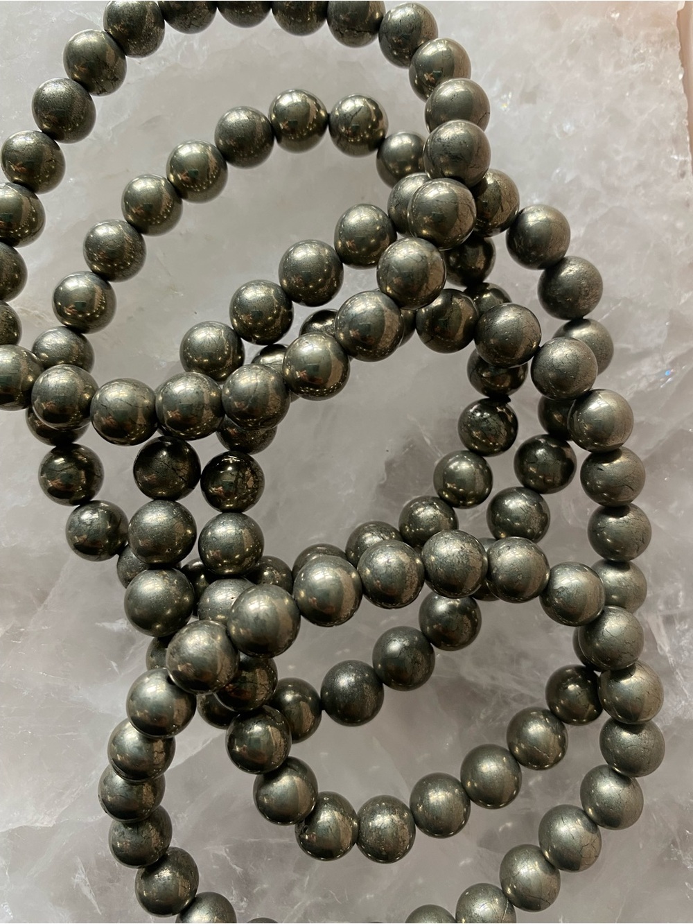 ✨ 8mm PYRITE CRYSTAL BRACELETS ✨